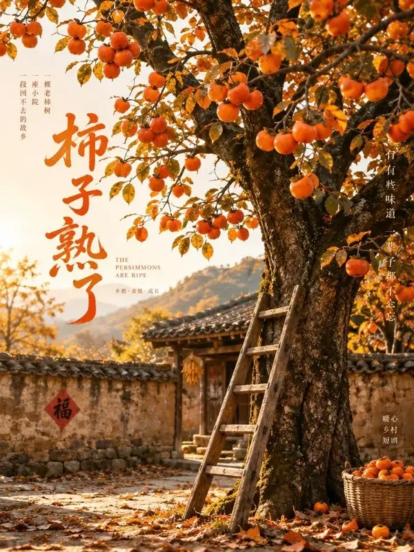 《柿子树下》- 黄豆魔改短剧年代记忆短剧封面 《柿子树下》- 黄豆魔改短剧年代记忆短剧封面