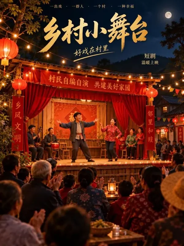 《村晚大舞台》- 黄豆魔改短剧生活喜剧短剧封面 《村晚大舞台》- 黄豆魔改短剧生活喜剧短剧封面